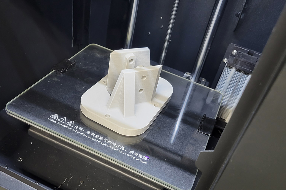 machine component produced by a 3 D printer